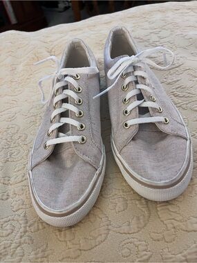 Keds Women's Light Taupe Canvas Lace-Up Sneakers
